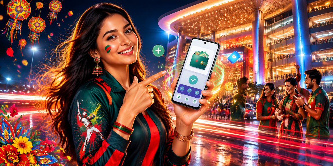 ঢাকায় ক্রিকেট বাজি পহেলা বৈশাখ উৎসবের দৃশ্য